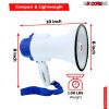 5 Core Megaphone Bullhorn Speaker 30W Bull Horn Battery Power Mini Cheer Megafono 800 Feet Range Loudspeaker w Siren Recording Ergonomic Handle for Co