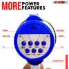 5 Core Megaphone Bullhorn Speaker 30W Bull Horn Battery Power Mini Cheer Megafono 800 Feet Range Loudspeaker w Siren Recording Ergonomic Handle for Co